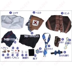 無期迷途 リン コスプレ衣装 ダークエレガントな重ね着で写真映えしやすい設計 - 5枚目の画像（サムネイル）