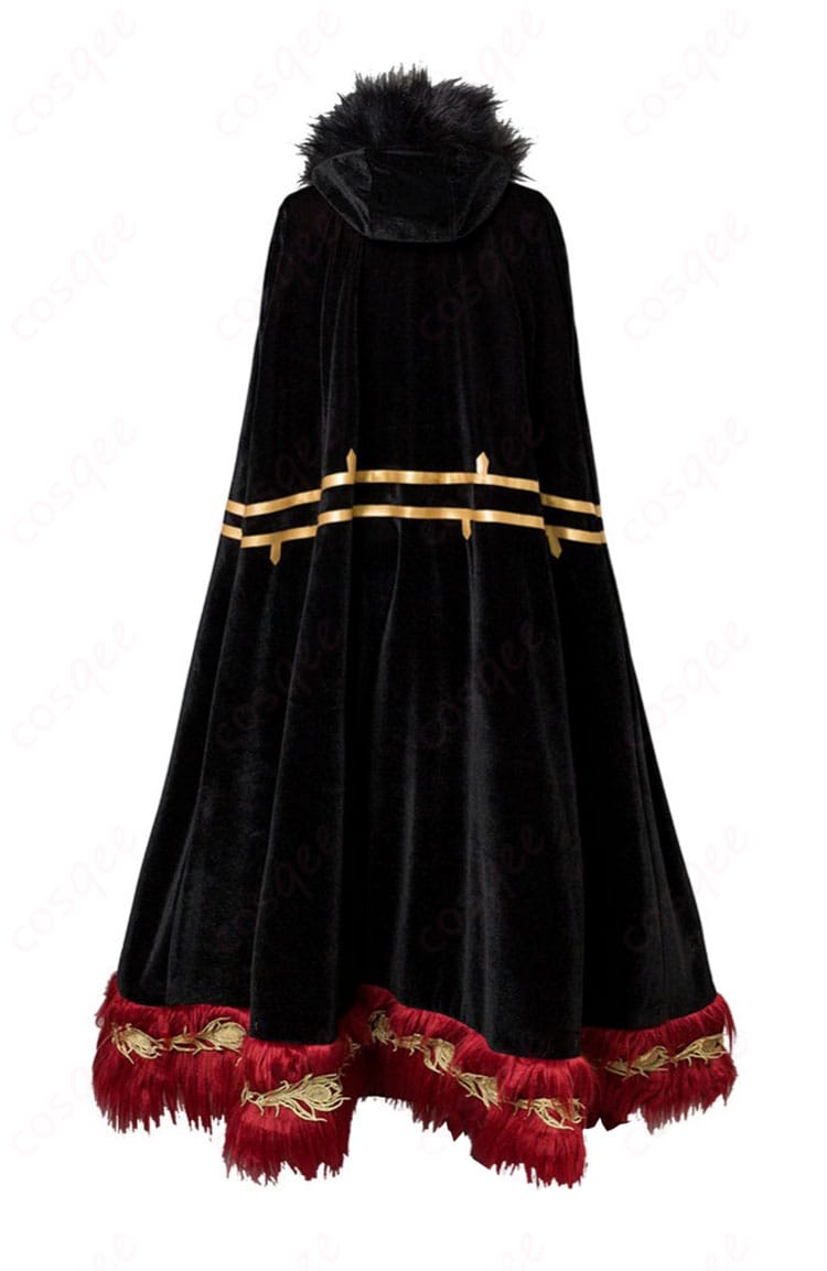 商品背面画像 – 背面から見たエレシュキガル コスプレ衣装のデザイン。