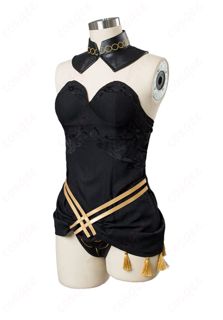 服装装飾の細部画像 – エレシュキガル衣装の精緻な装飾とディテールを強調。