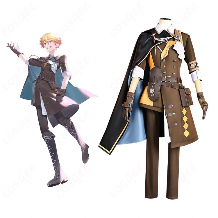 商品正面と天馬司キャラクターの画像 – ショウタイム・ルーラー コスプレ衣装 正面の詳細