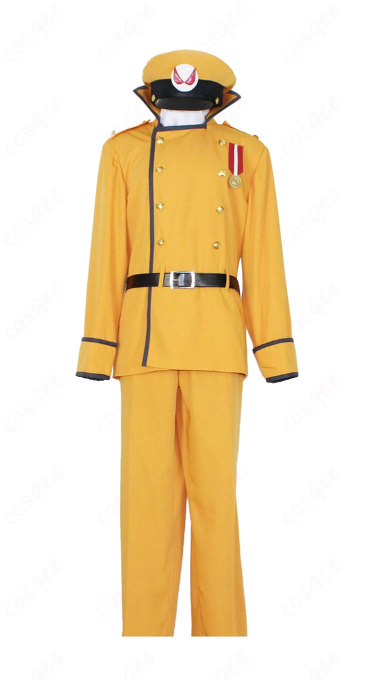 商品正面図。オレスキーコスプレ衣装の詳細なデザイン、リアルな再現度をチェック。