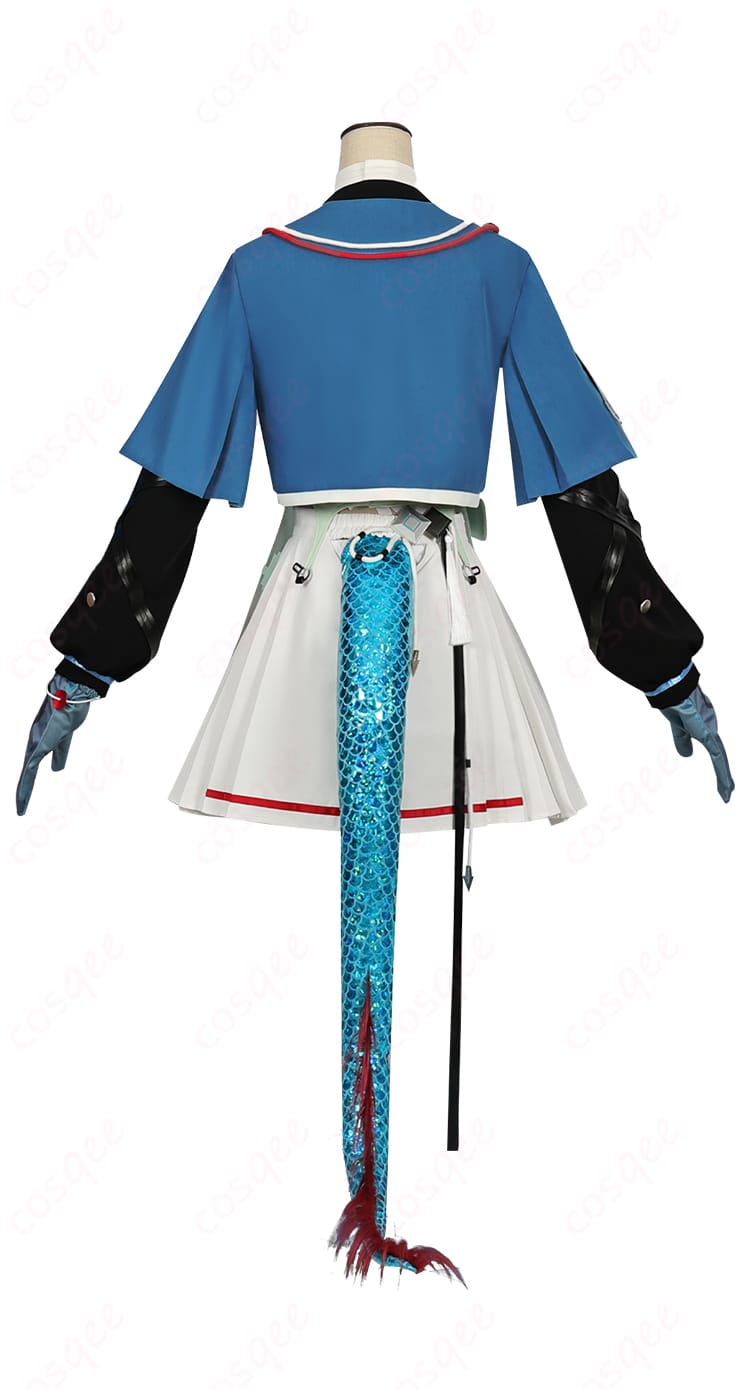 アークナイツ チェン・センユー コスプレ衣装 背面画像 後ろのデザインも忠実に再現