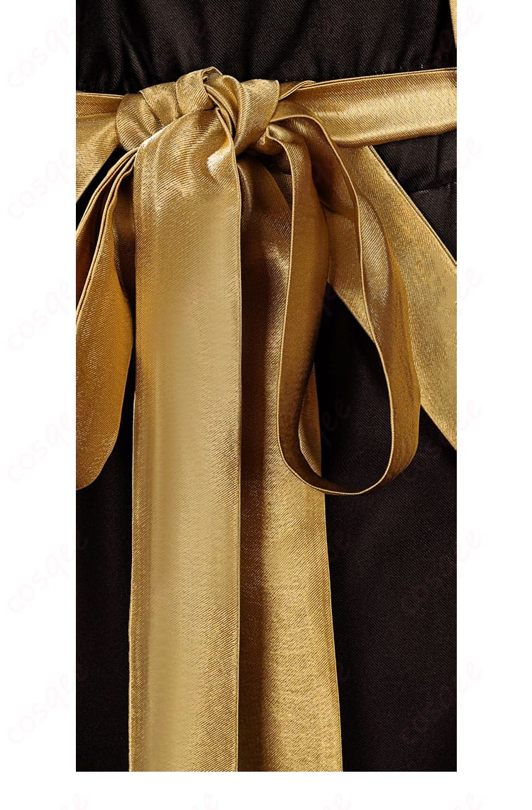 ナタ コスプレ衣装の腰部分の系绳装飾。キャラクターの特徴的な装飾が再現されています。