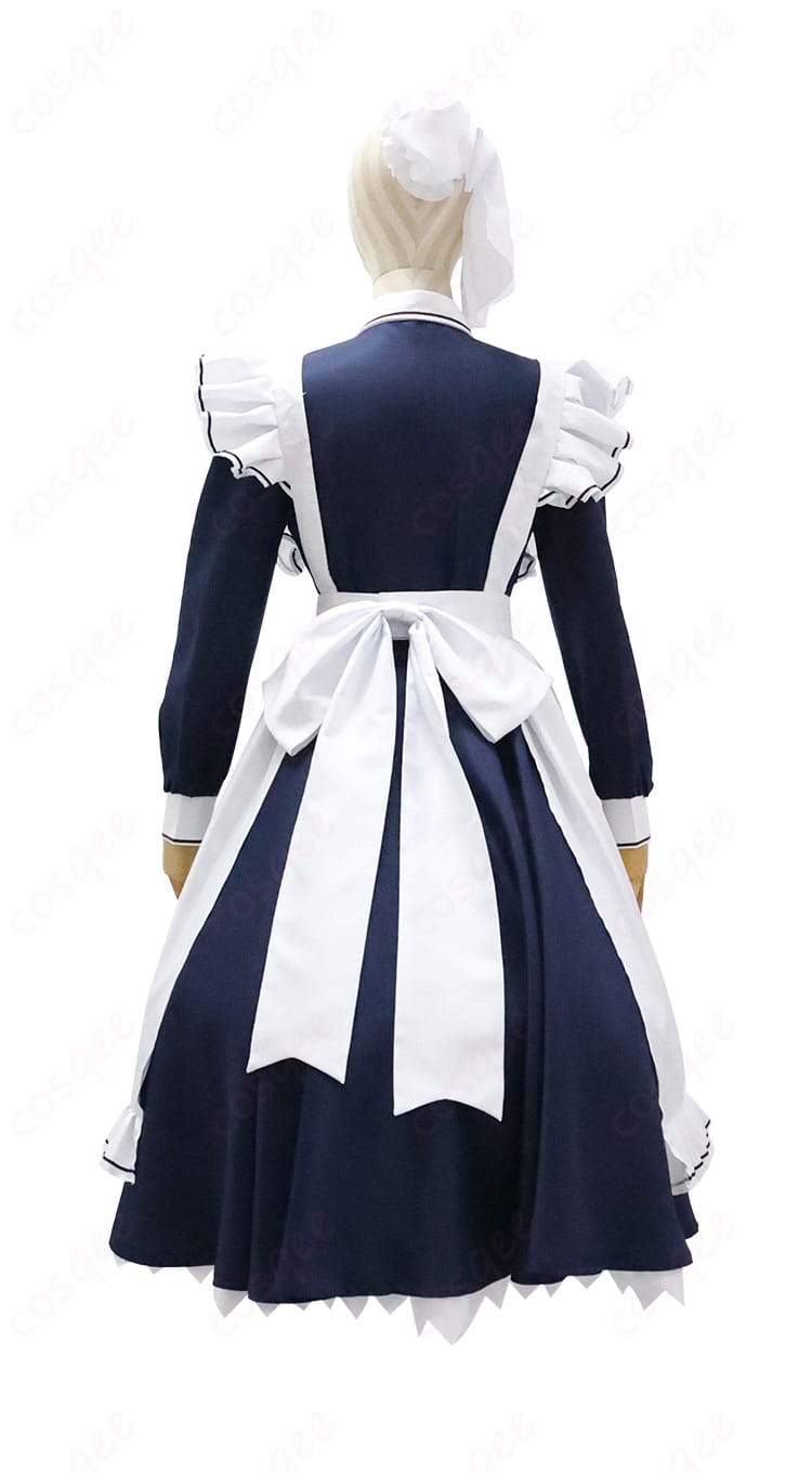 商品背面図 - 喫茶店制服の背面デザインとエプロン