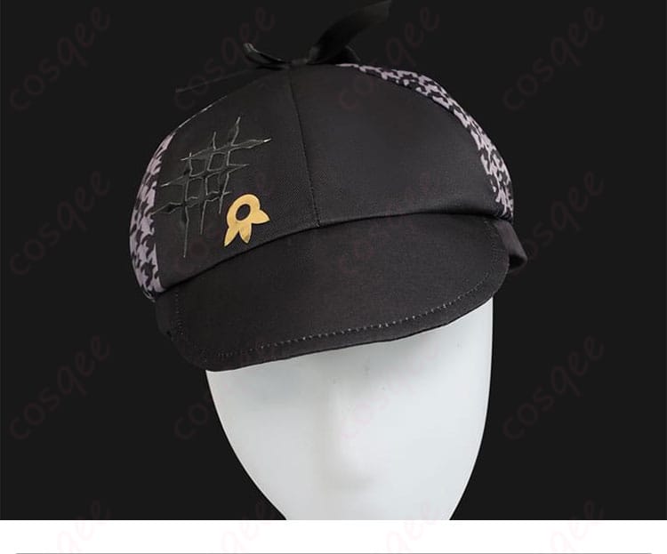 帽子装飾の詳細、シオリ・ノヴェラ探偵コスプレ衣装