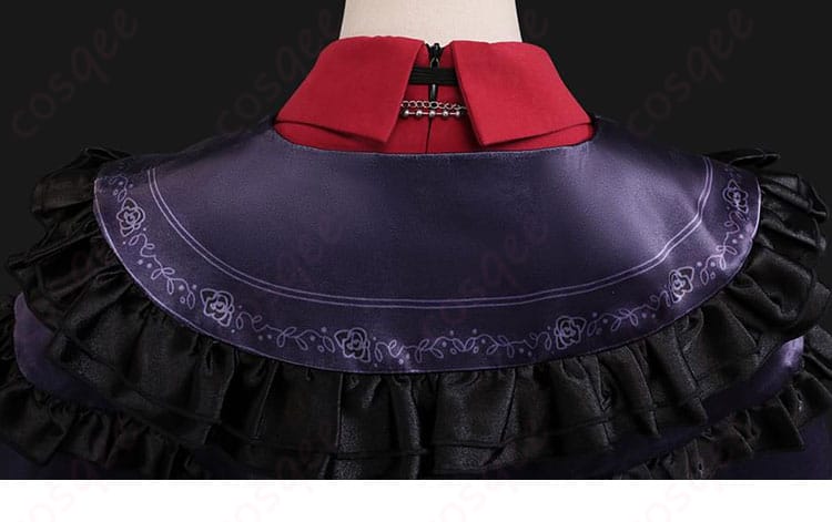 披肩の花模様装飾の詳細、シオリ・ノヴェラ探偵衣装