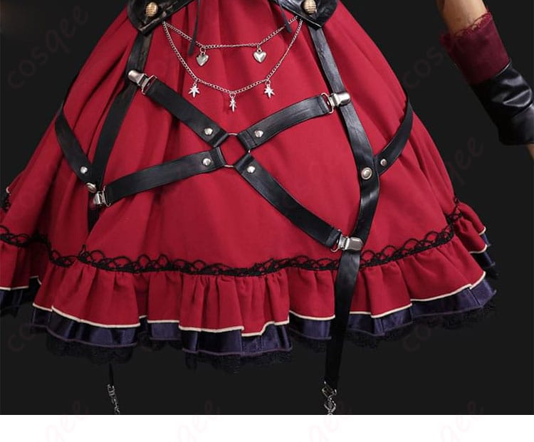 スカート装飾の詳細、シオリ・ノヴェラの探偵衣装