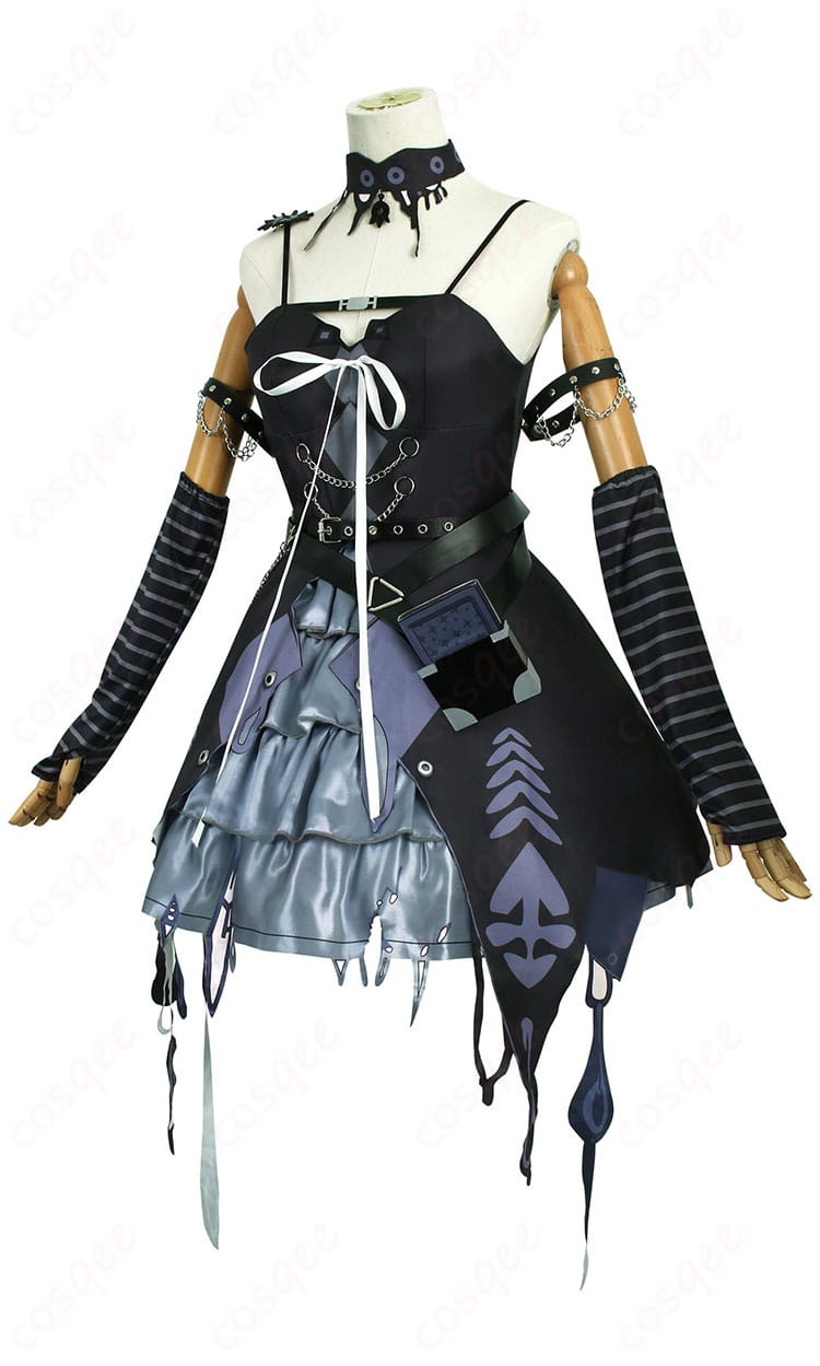 シオリ・ノヴェラ コスプレ衣装側面ディテール、細部のデザインが見える