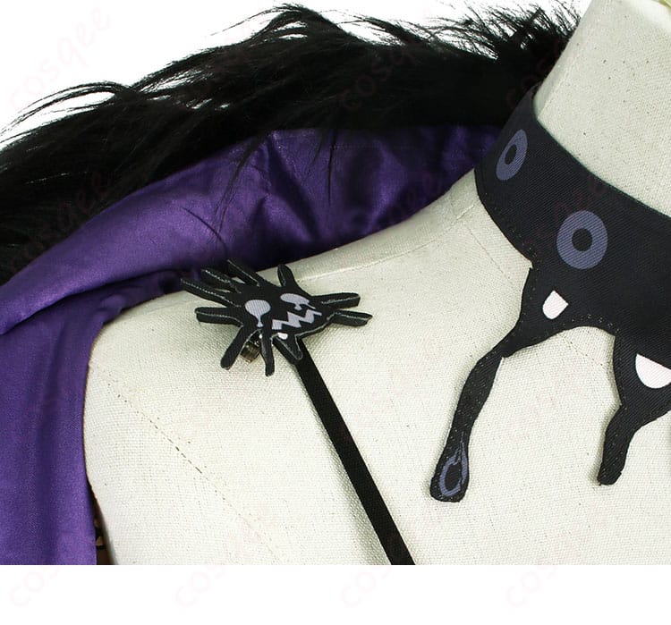 シオリ・ノヴェラ コスプレ衣装の肩飾りディテール、エレガントな装飾