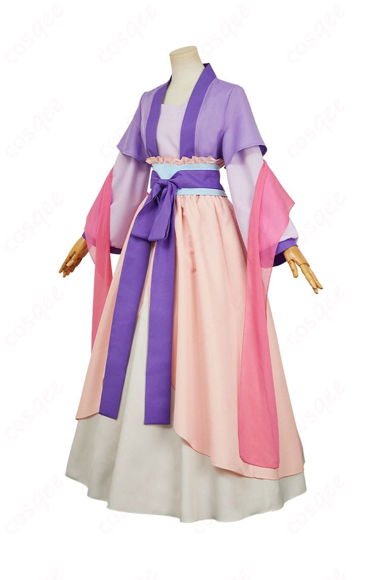 薬屋のひとりごと 猫猫(マオマオ) コスプレ衣装 左側画像。衣装の側面から見たディテールとデザインを見てみよう!