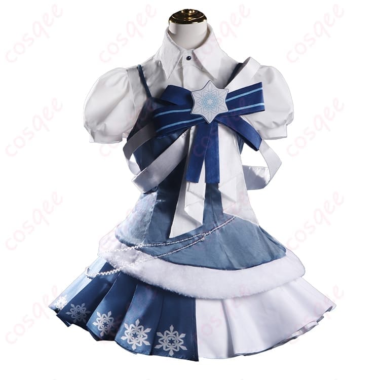 SNOW MIKU 2025 鏡音リン コスプレ衣装 冬色ポップな装いで撮影もイベントも可愛く - 1枚目の画像