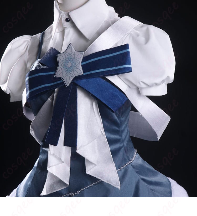 服装上着の側面装飾詳細、SNOW MIKU 2025 鏡音リン コスプレ衣装のサイドビューをチェック