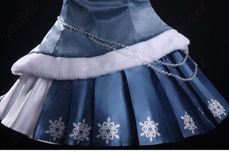 スカート装飾の詳細、SNOW MIKU 2025 鏡音リン コスプレ衣装のスカート部分の装飾を見てみよう