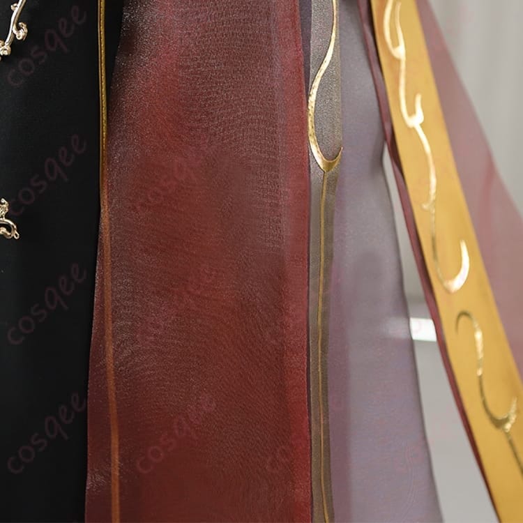 無期迷途 曜 ヤオ 燃える神舞 コスプレ衣装 赤黒が映える華やか舞装で写真映え - 2枚目の画像