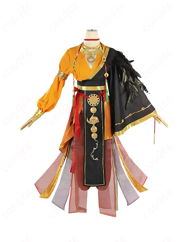 無期迷途 ヤオ コスプレ衣装 燃える神舞 商品正面図。美しいラインとシンプルでエレガントなデザインが特徴。コスプレイベントに最適。