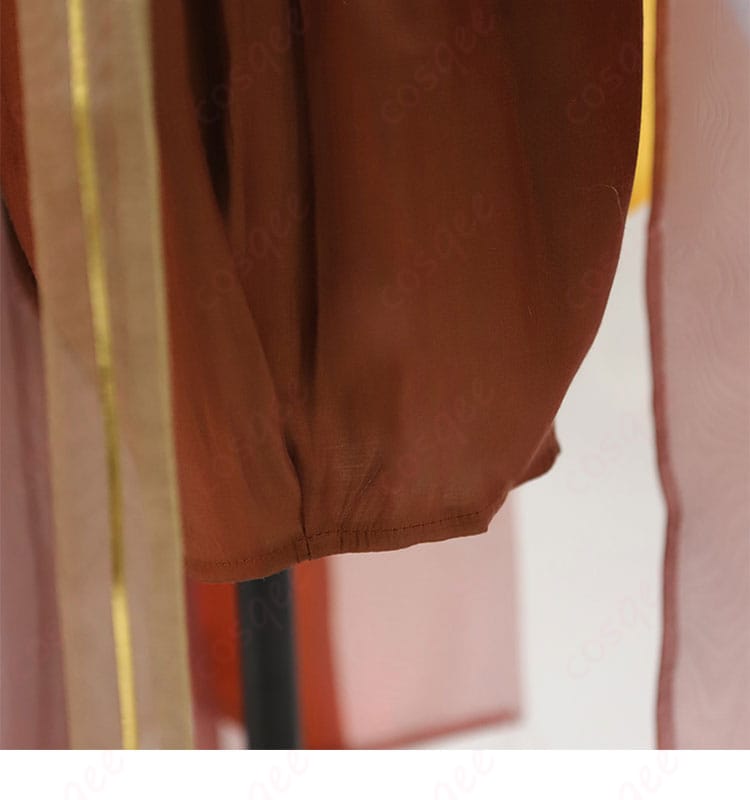 無期迷途 ヤオ コスプレ衣装 燃える神舞 褲腿装飾細節図。コスプレの完成度を高めるために、細部にまでこだわりを持ったデザイン。イベントや撮影にぴったり。