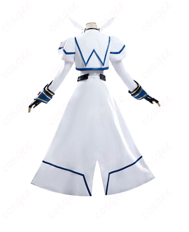 魔法少女リリカルなのは 高町なのは コスプレ衣装の背面画像。背中のデザインと細部の仕上がりを確認できます。