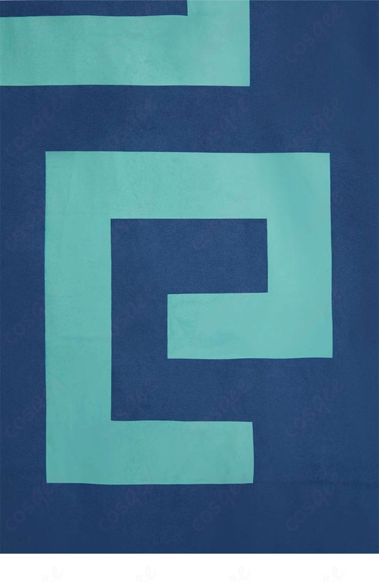 ゼルダ姫 コスプレ衣装 背面模様装飾ディテール – ゼルダ姫の衣装に施された美しい背面模様と刺繍