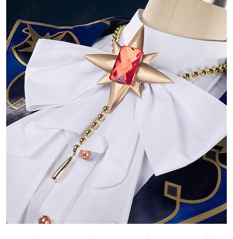 コスプレ衣装の领结装飾詳細。キャラクターの特徴を忠実に再現したデザインです。