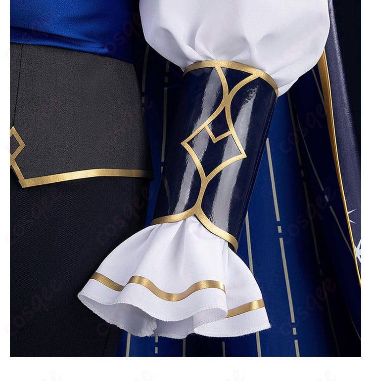 コスプレ衣装の袖口装飾詳細。細部まで丁寧に作られた衣装が、着る人を引き立てます。