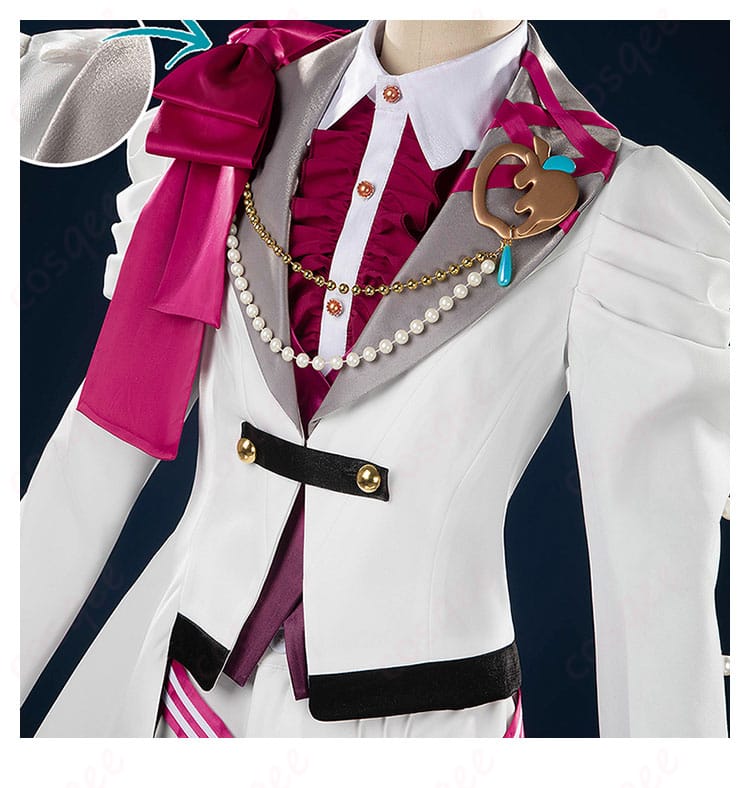 服装衣領装飾細部画像 - 衣装の襟元に施された美しい装飾のディテール。