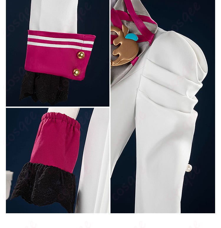 肩袖装飾細部画像 - 肩部分と袖の装飾、キャラクターにぴったりな華やかなデザイン。