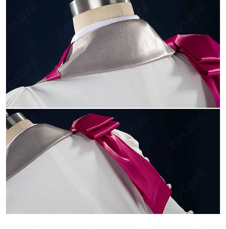 衣肩細部画像 - 衣装の肩部分の精巧な作りと装飾をクローズアップ。