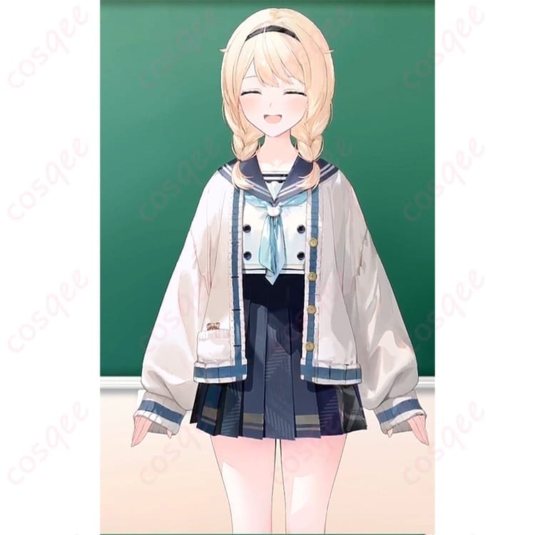 ホロライブ 風真いろはの和風セーラー風コスプレ衣装 綺麗見えして動きやすいサイズオーダー対応 - 3枚目の画像