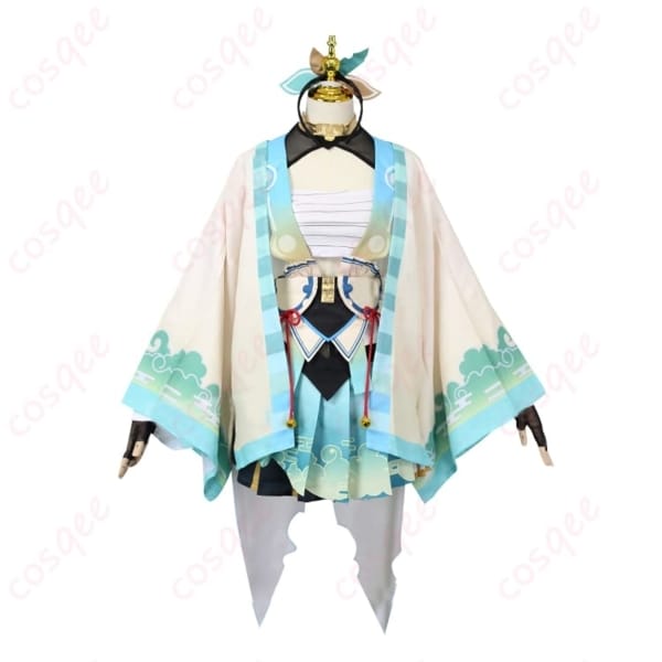 ホロライブ 風真いろはの初期衣装を爽やかに再現した和モダンコス｜軽やかレイヤードで写真映え