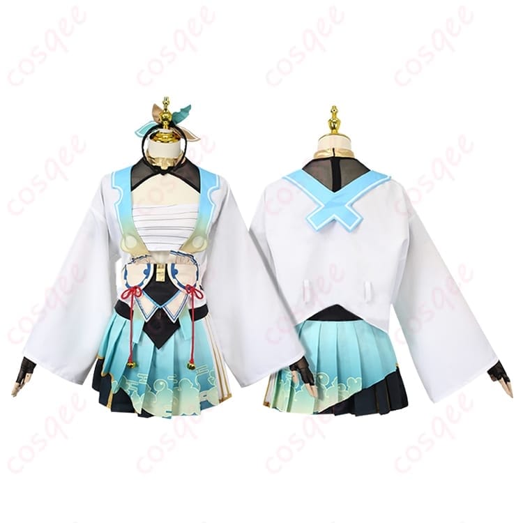 ホロライブ 風真いろはの初期衣装を爽やかに再現した和モダンコス｜軽やかレイヤードで写真映え - 3枚目の画像