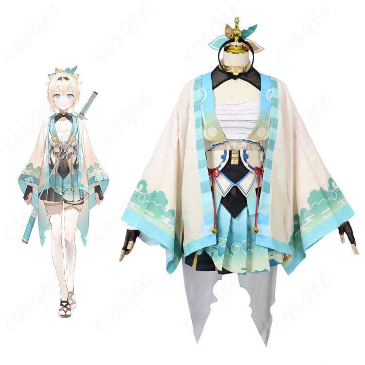 風真いろは 初期衣装 コスプレ衣装 風真いろはと衣装の全身の組み合わせ。ホロライブ コスプレ衣装の魅力を堪能して、イベントや撮影にぴったり!