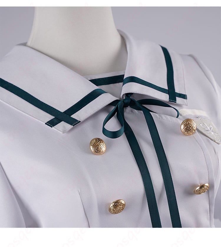 服装リボン装飾の細部 - 若葉睦 コスプレ衣装 リボン装飾の詳細