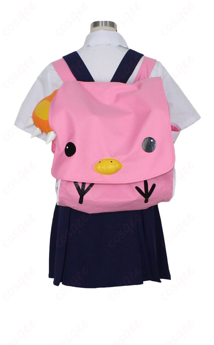 商品背面画像 - 八九寺真宵のコスプレ衣装、背面のデザインとディテールが分かる画像。