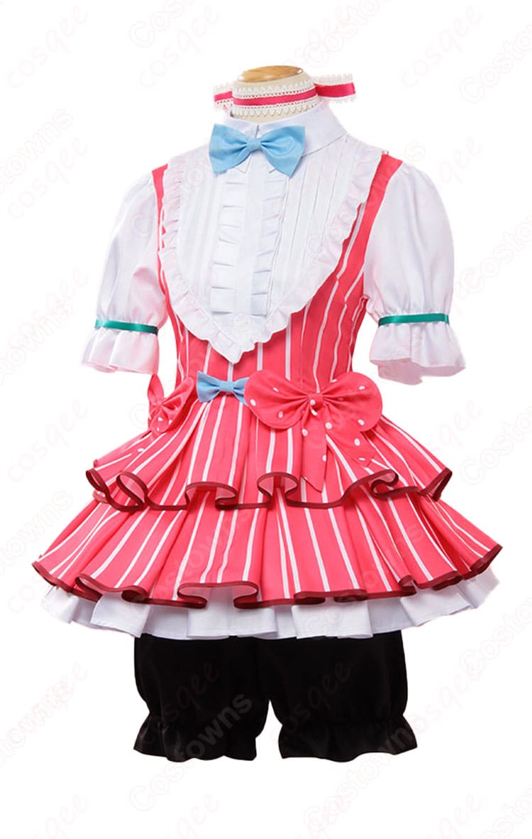 商品側面画像 – 井芹仁菜コスプレ衣装の側面ビュー。衣装のラインと形がよく分かります。