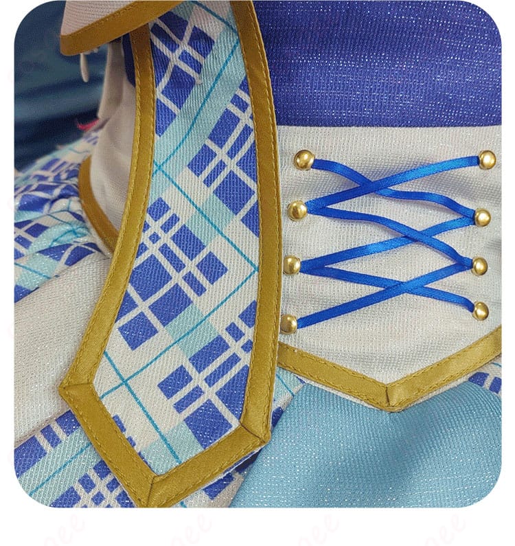 真中らぁら コスプレ衣装 腰部装饰细节图 - 腰部に施された装飾やデザインが詳細に表示されています