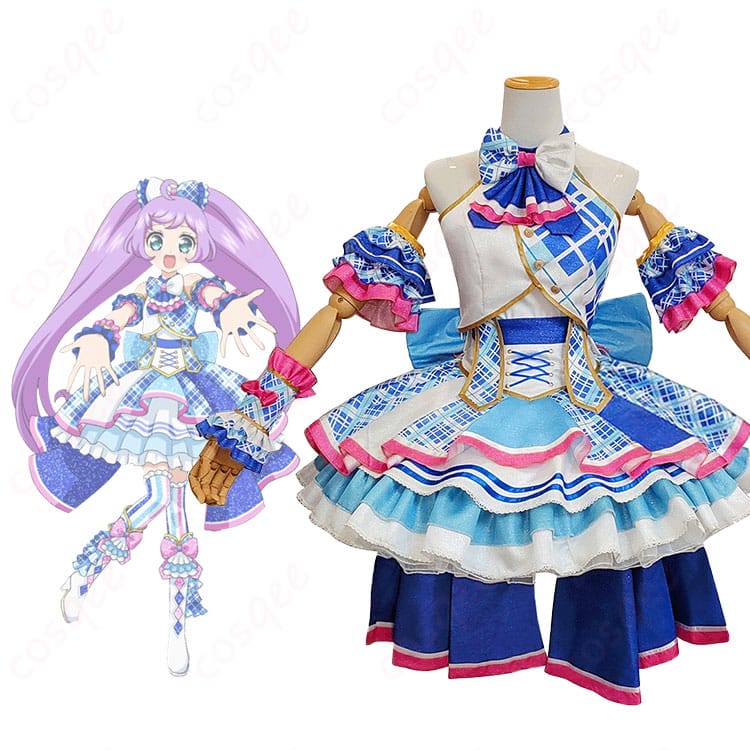 真中らぁら コスプレ衣装 正面とキャラクターの組み合わせ画像 - プリパラの真中らぁらのコスプレ衣装の全体像を紹介