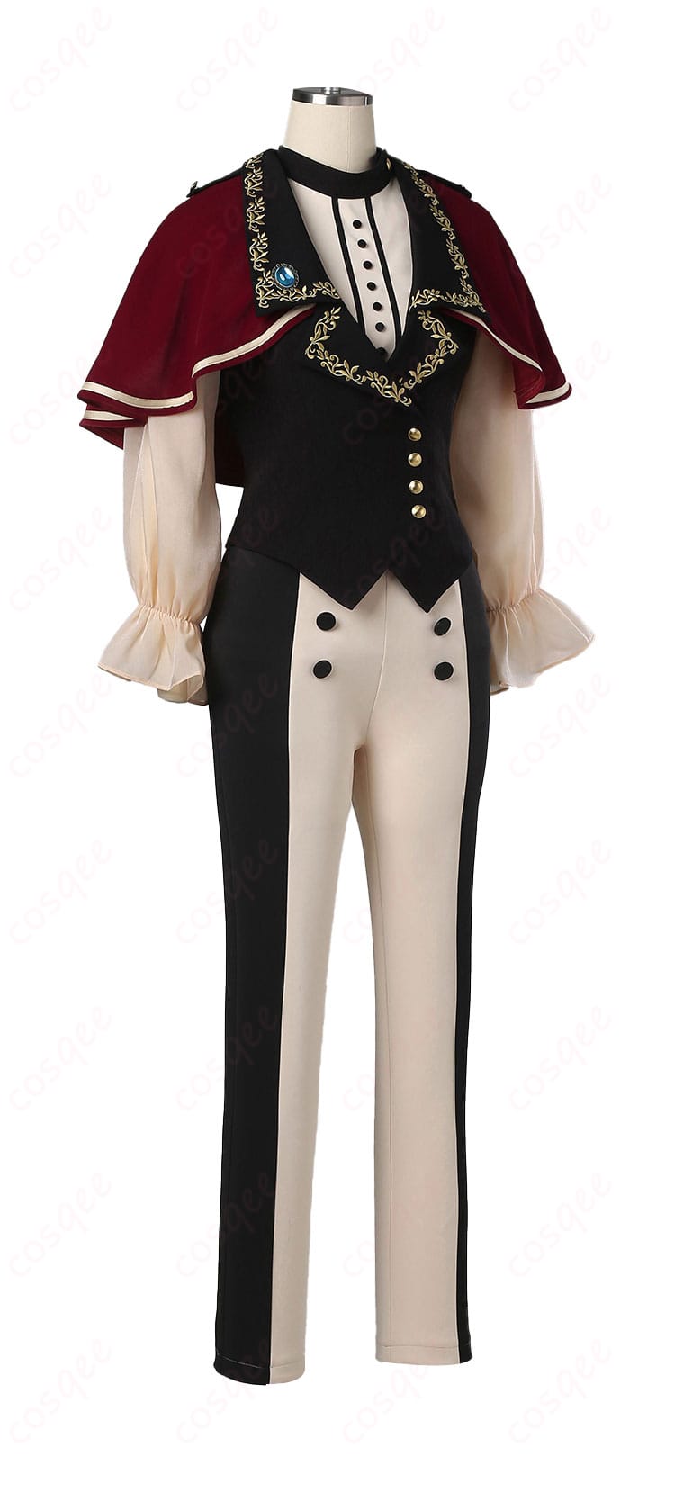 商品側面図。ティモリスのコスプレ衣装の側面のディテールをしっかりとチェックできます。