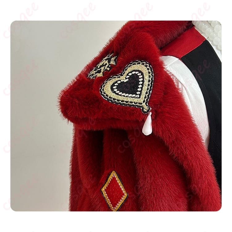 ツイステのリドル・ローズハートに映える英国風コスプレ衣装｜赤黒が際立つ上品セット - 5枚目の画像