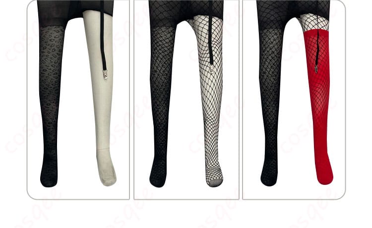 ストッキング装飾細部の画像 – リドル・ローズハート衣装のストッキングディテール