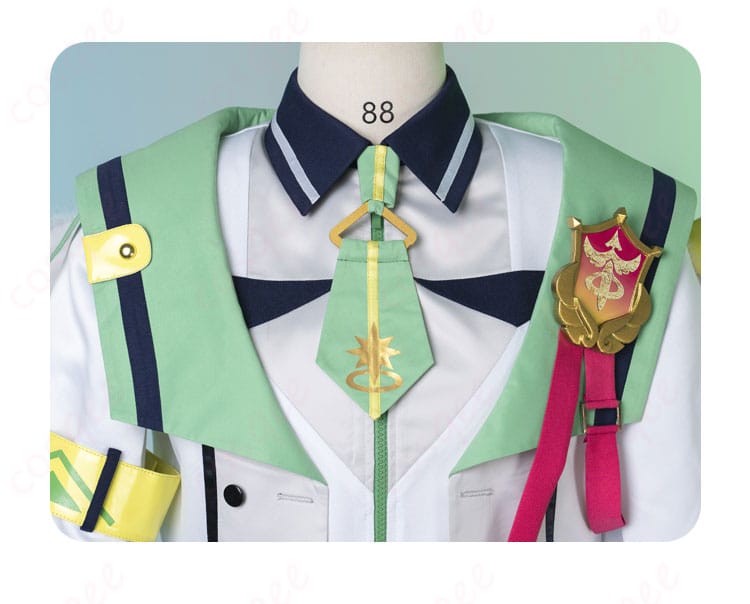 衣服のネクタイ装飾細部 - プロメッサ衣装 コスプレ衣装のネクタイデザインの詳細