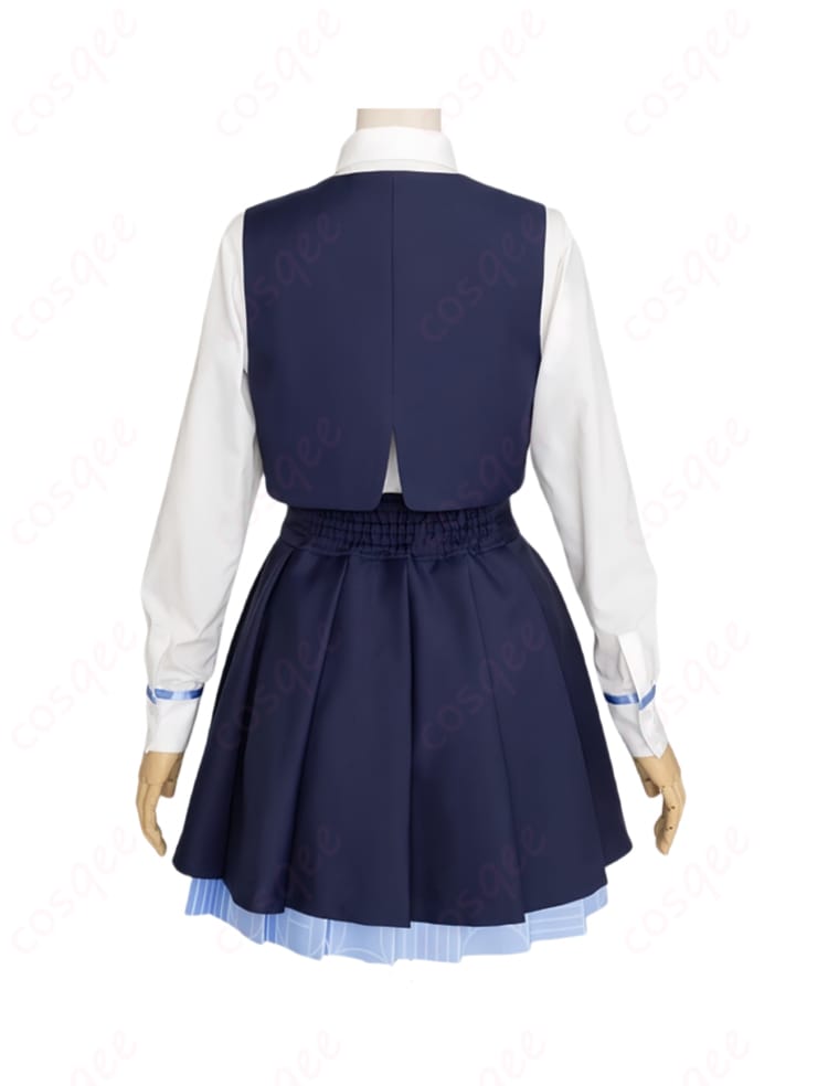 商品背面の詳細。学園アイドルマスター 秦谷美鈴の制服の後ろ姿。高精度な仕上がりが魅力。