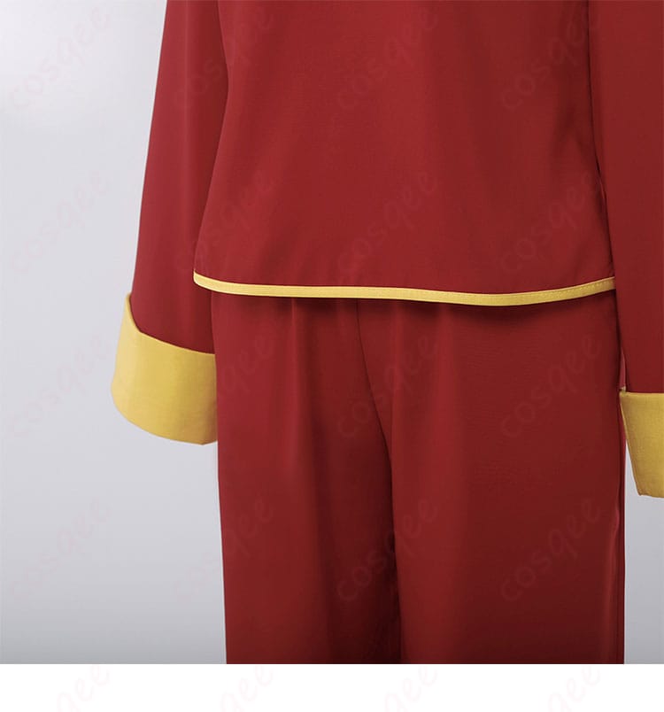 腰部装飾の詳細画像。銀魂 神楽 チャイナ服の特徴的な腰回りのディテールをしっかりチェックできます。