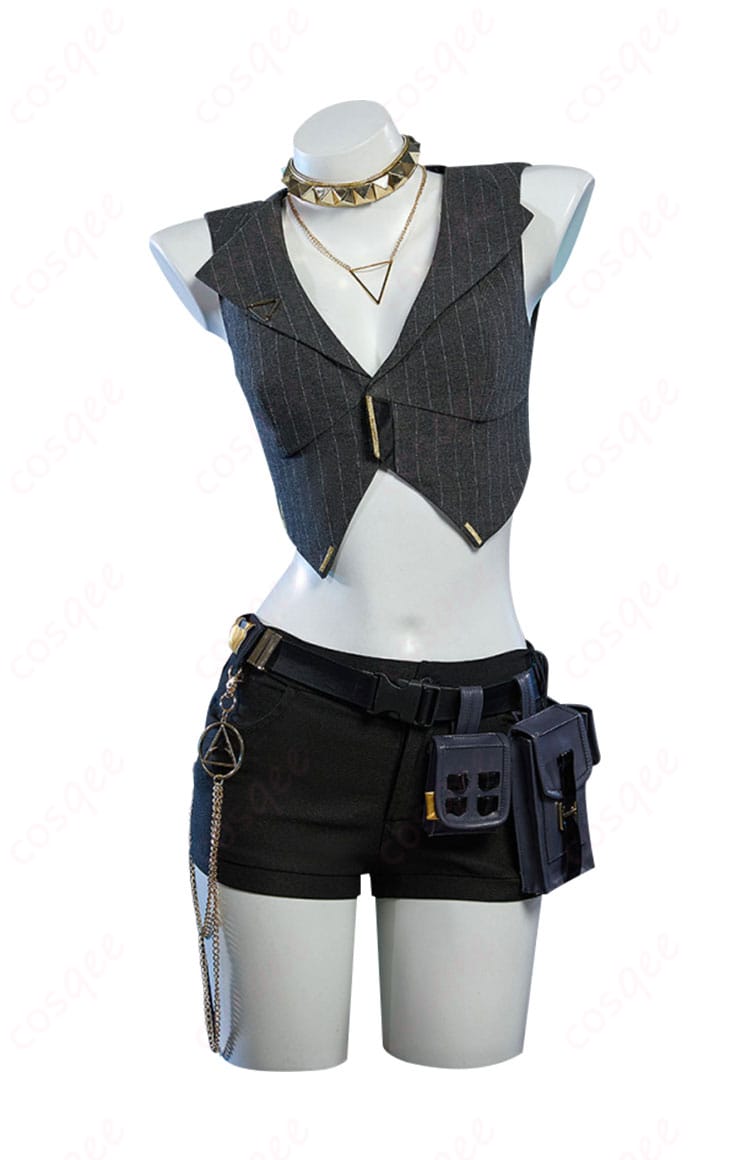 ロザンナ コスプレ衣装 正面ディテール – 刺繍とメタルパーツを拡大