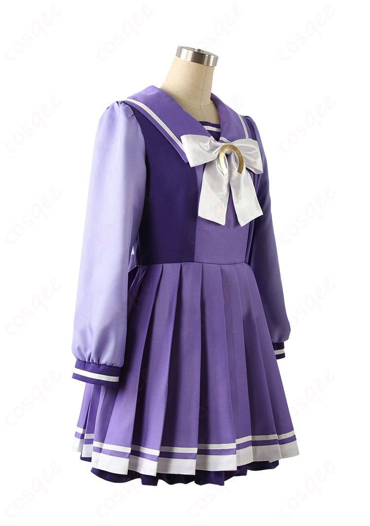 ウマ娘 トレセン学園制服 コスプレ衣装 冬服セーラー サイドビュー|美しいラインを確認