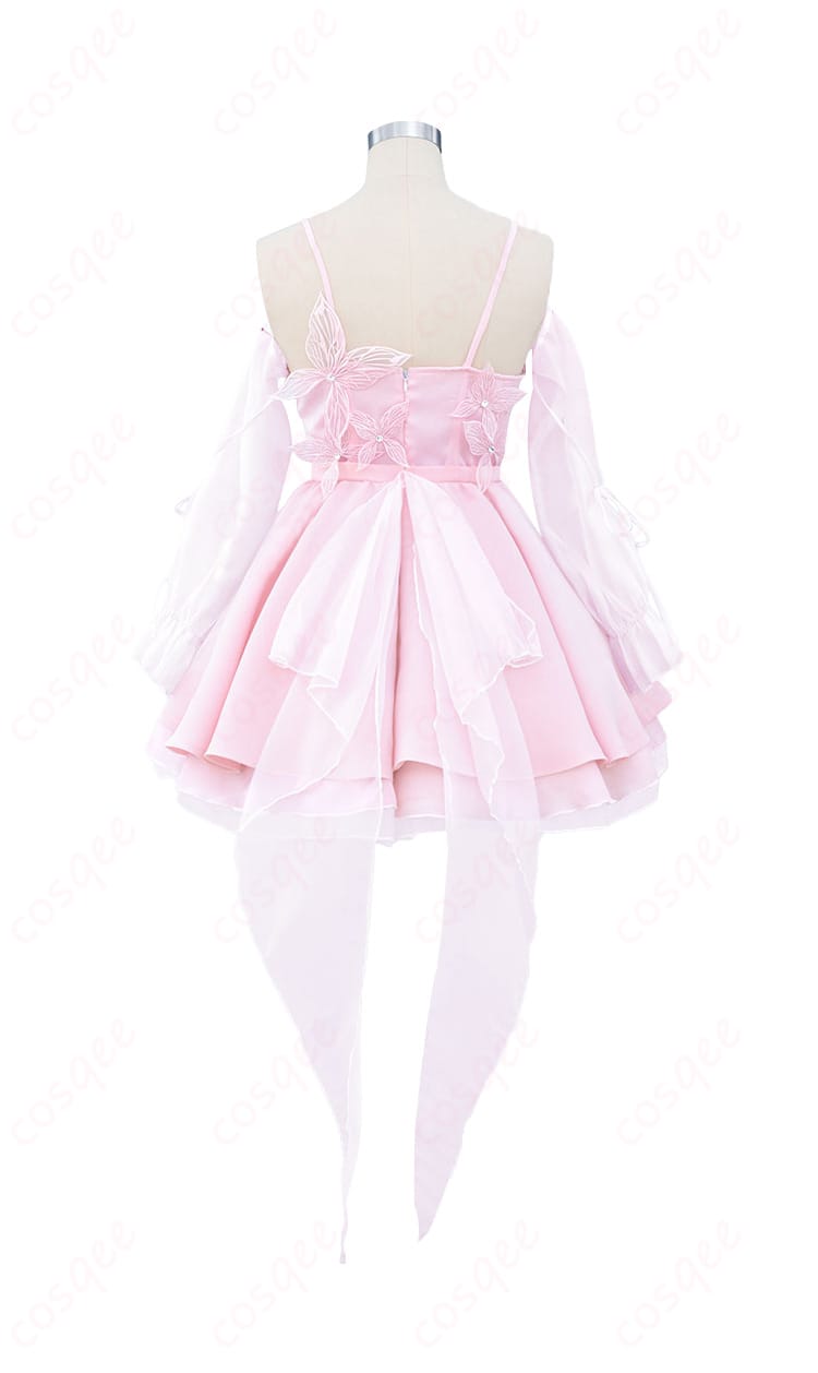 『恋と深空』主人公 コスプレ衣装 夢に揺れる心 背面ビュー|シルエット&装飾を丸ごと再現