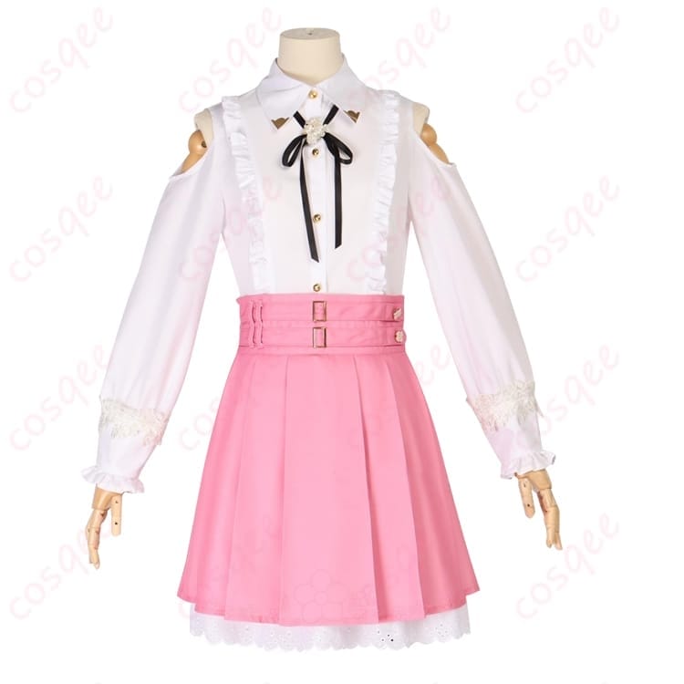 ホロライブEN 森カリオペ風コスプレ衣装 ブラックピンク配色で写真映えする着こなし - 4枚目の画像