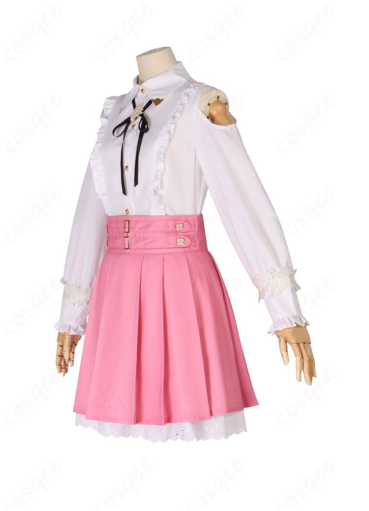 森カリオペ コスプレ インナーシャツ左側ディテール カラーリングとステッチ確認