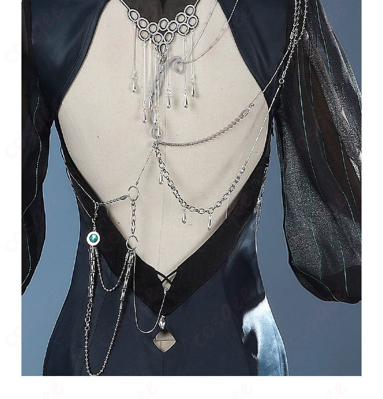 イェレナ コスプレ衣装 背面装飾ディテール|リボン&レースの再現度必見