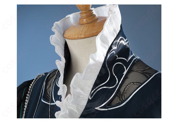 イェレナ コスプレ衣装 衿元ディテール|刺繍装飾アップで質感チェック