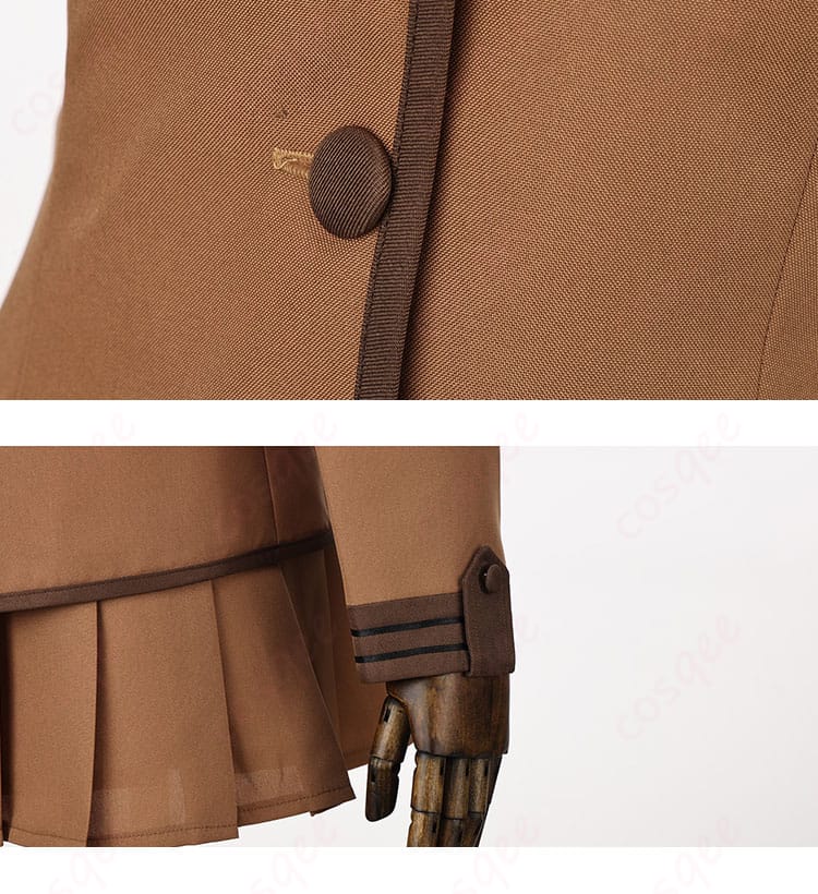 FGO 制服 コスプレ衣装 ボタン&袖口ステッチ拡大|プロ仕立ての縫製